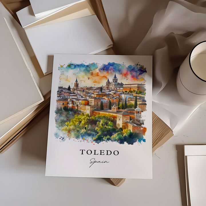 Toledo Spain Wall Art, Toledo Print, Toledo Spain Wall Art, Madrid Gift, Espana Travel Print, Travel Poster, Travel Gift, Housewarming Gift