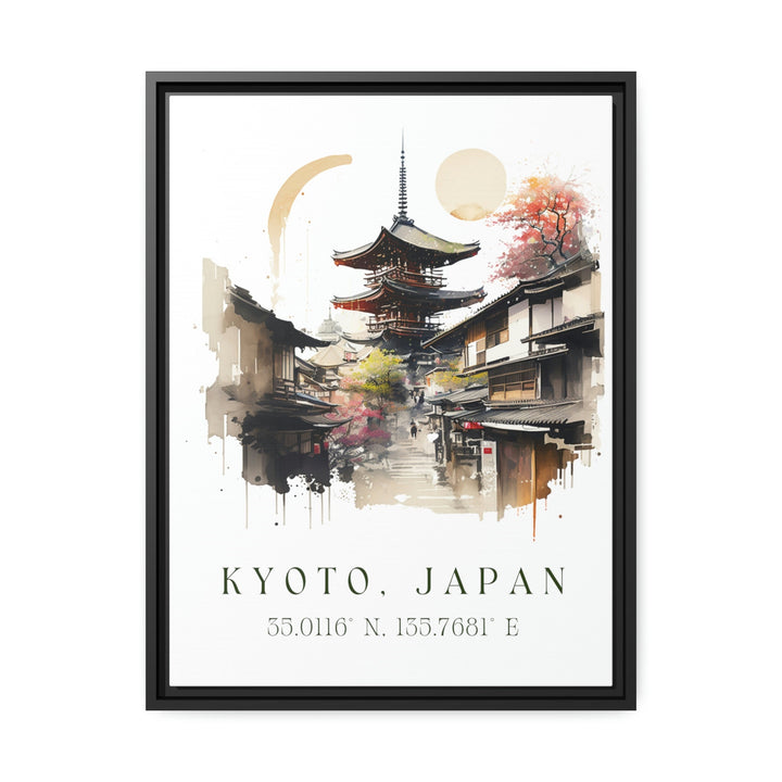 Kyoto Japan wall art - Japan, Kyoto poster, Kyoto Wedding gift, Kyoto Japan Birthday present, Custom Text, Personalized Gift