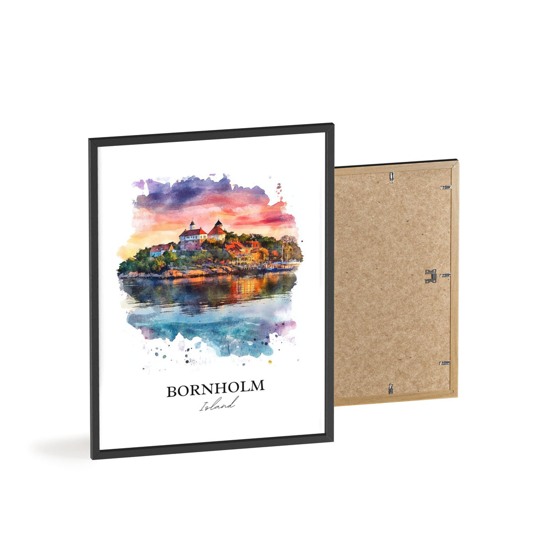 Bornholm Island, Denmark – Watercolor Art Print