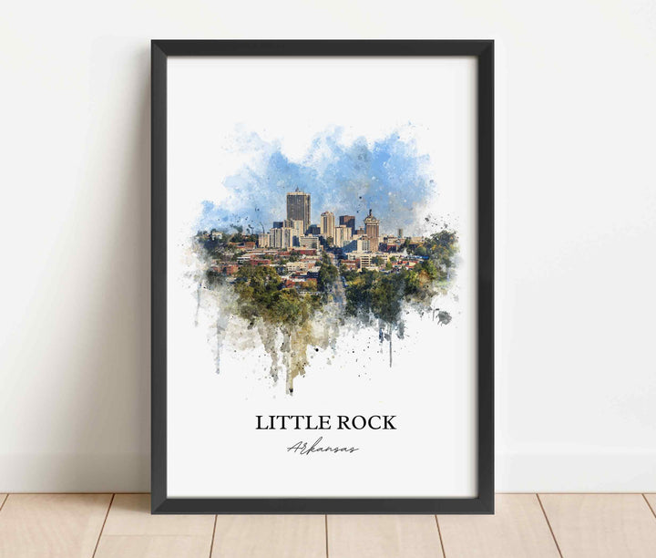 Little Rock, Arkansas – Watercolor Art Print
