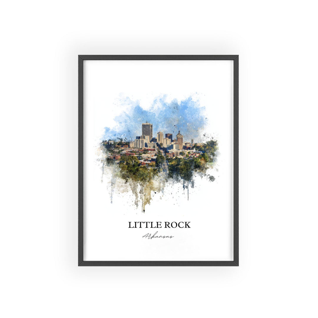 Little Rock, Arkansas – Watercolor Art Print