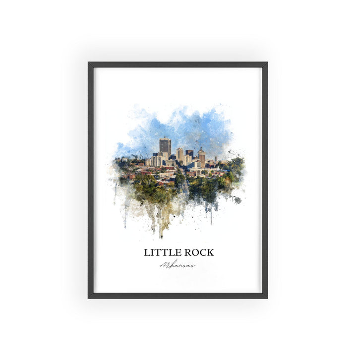 Little Rock, Arkansas – Watercolor Art Print