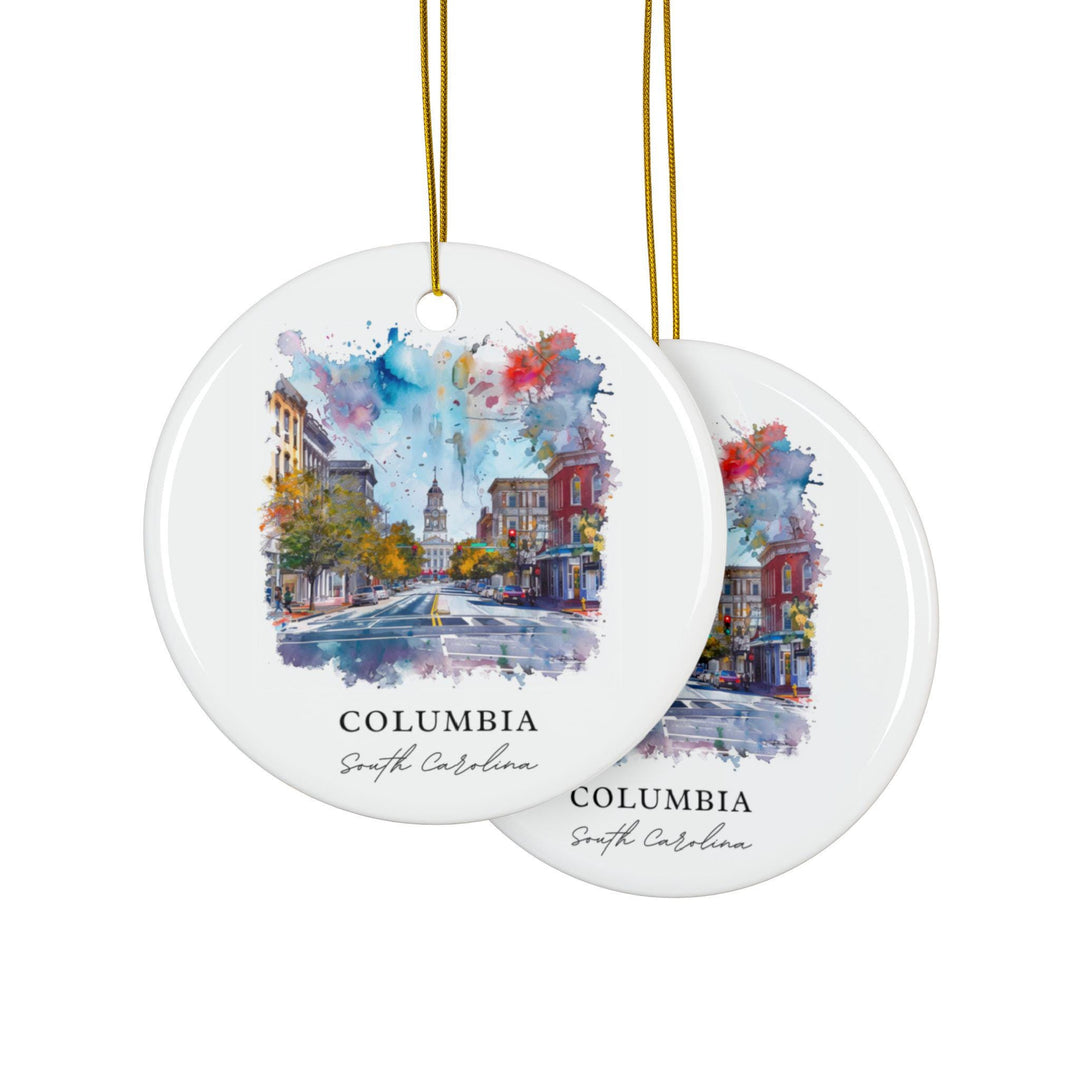 Columbia SC Ornament: Unique Columbia SC Souvenir, South Carolina Xmas Decor, and Authentic Columbia SC Gift