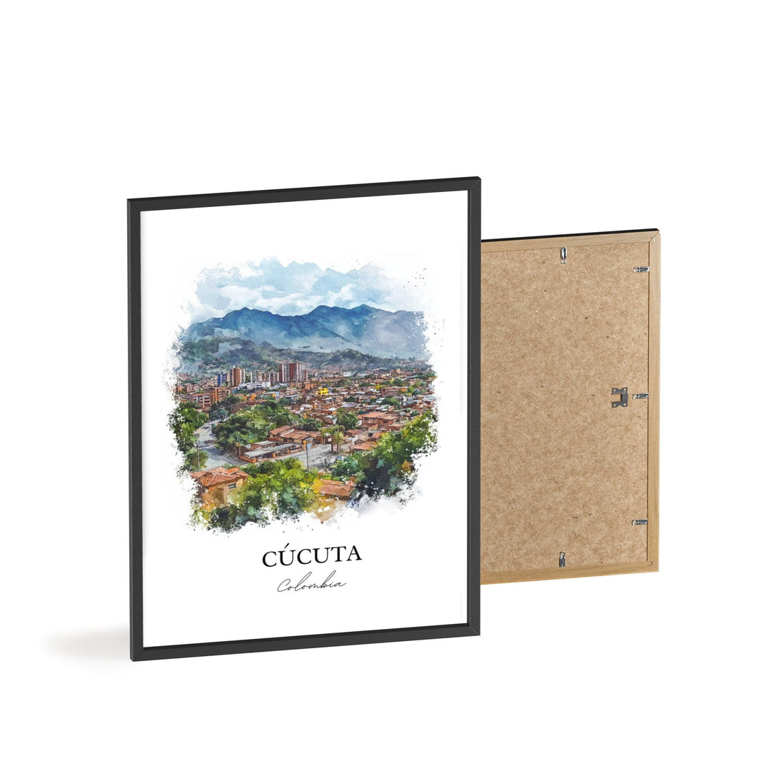 Cúcuta Colombia Wall Art, Cúcuta Print, Colombia Watercolor Art, Colombia Gift, Travel Print, Travel Poster, Housewarming Gift