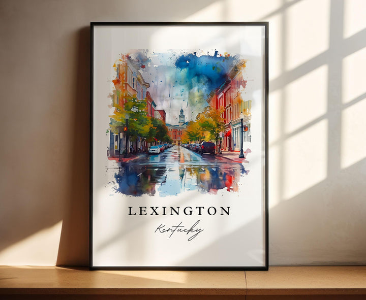 Lexington KY wall art - Kentucky, Lexington print, Lexington Wedding gift, Birthday present, Custom Text, Perfect Gift