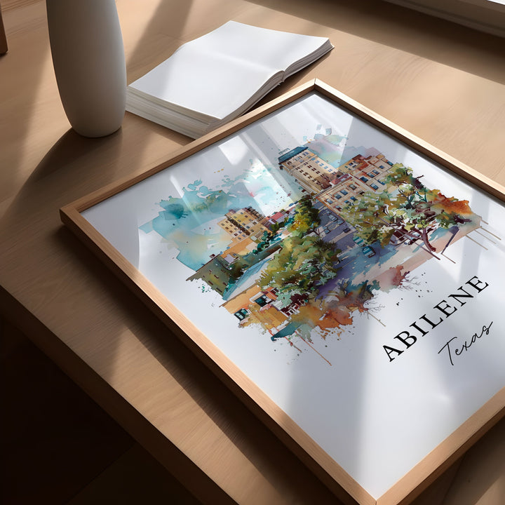 Abilene Wall Art - Texas Print