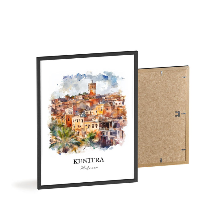 Kenitra, Morocco – Watercolor Art Print