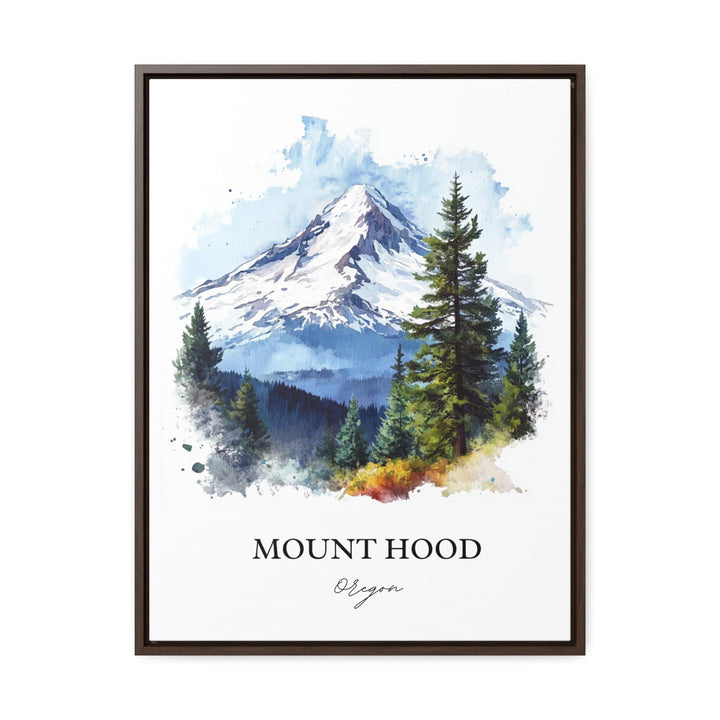 Mount Hood, Oregon, USA – Watercolor Art Print