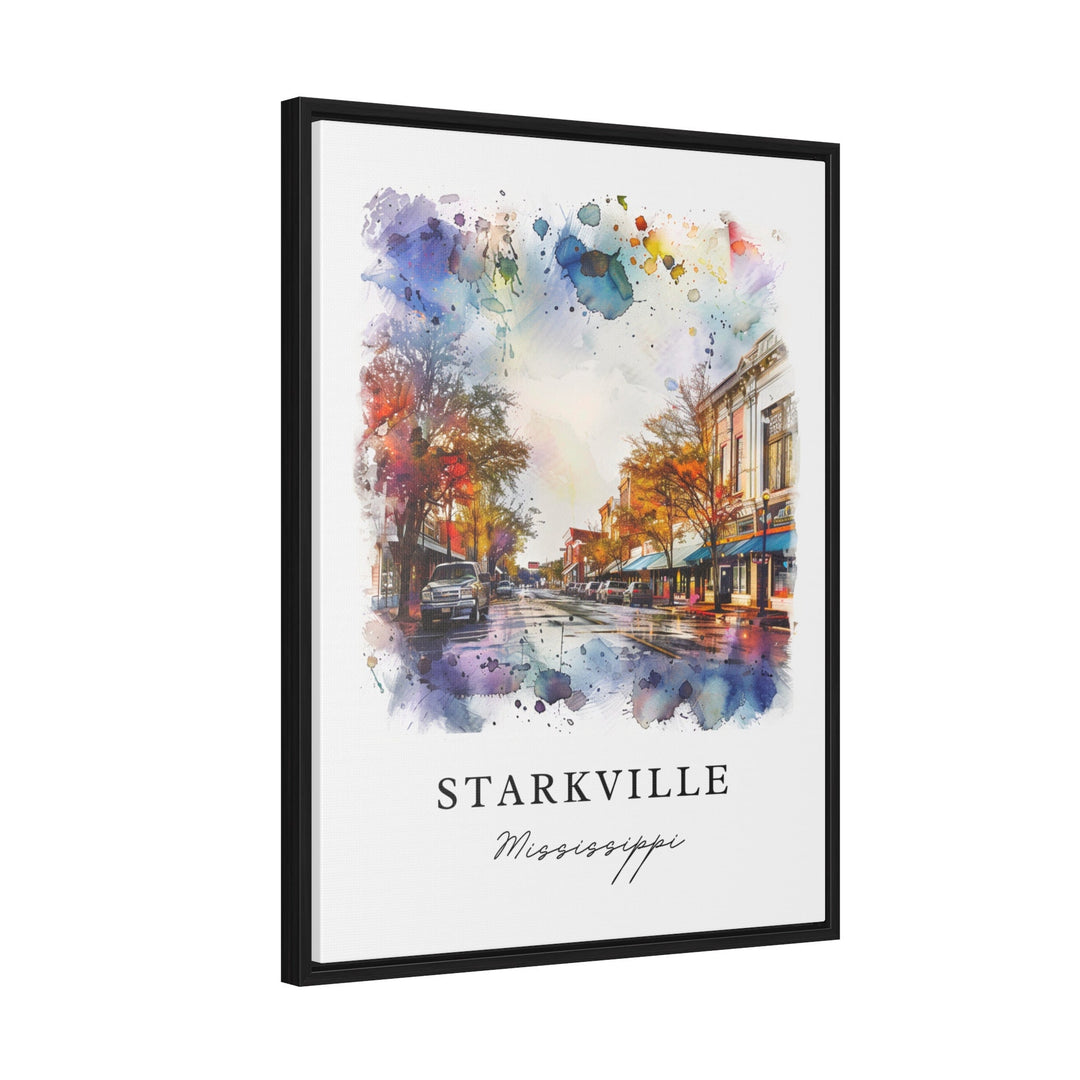 Starkville MS Print, Mississippi Print, Starkville Wall Art, Starkville MS Gift, Travel Print, Travel Poster, Travel Gift, Housewarming Gift