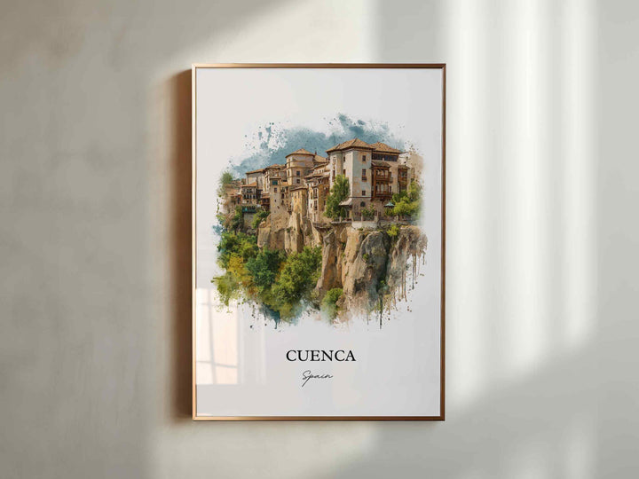 Cuenca, Spain – Watercolor Art Print