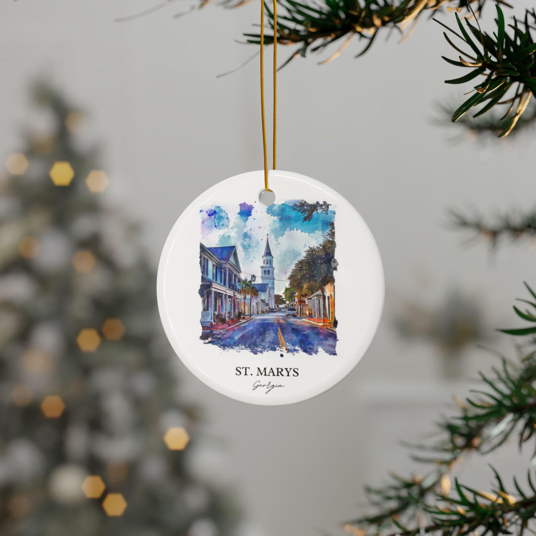 St Marys Georgia Ornament: Unique Georgia Souvenir, St Marys Georgia Xmas Decor, and Authentic St Marys Georgia Gift