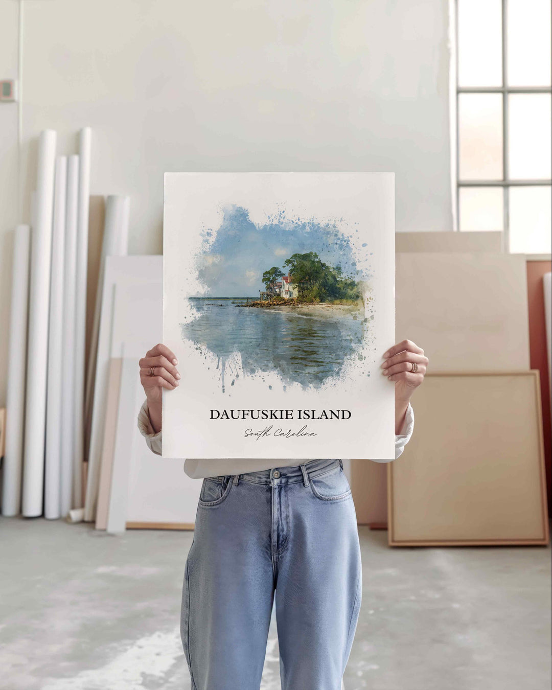 Daufuskie Island, SC – Watercolor Art Print