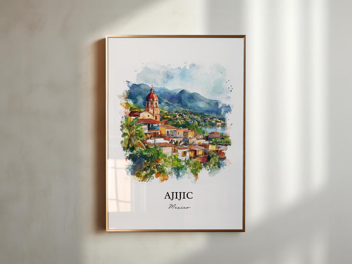 Ajijic, Mexico – Watercolor Art Print