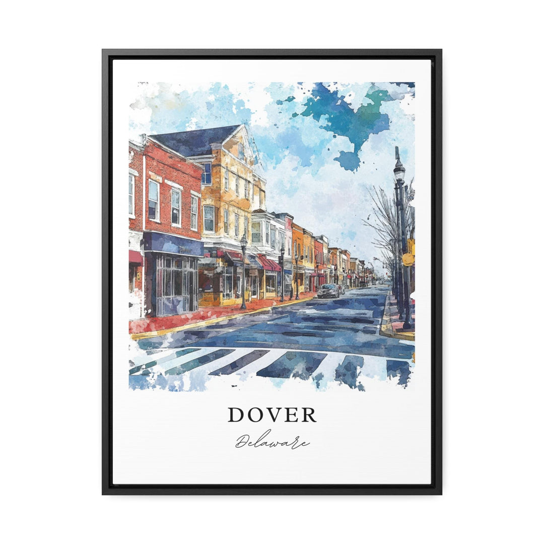Dover DE Wall Art, Dover Delaware Print, Dover Delaware Watercolor Art, Dover Delaware Gift, Travel Poster, Housewarming Gift