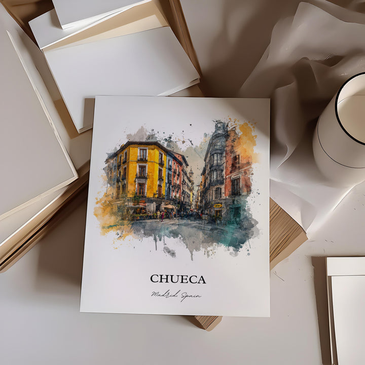 Chueca, Spain – Watercolor Art Print