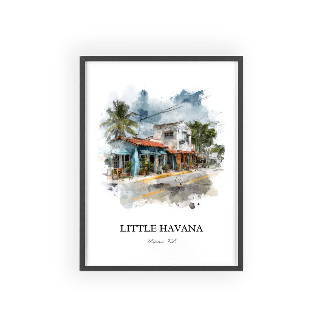 Little Havana, Florida – Watercolor Art Print