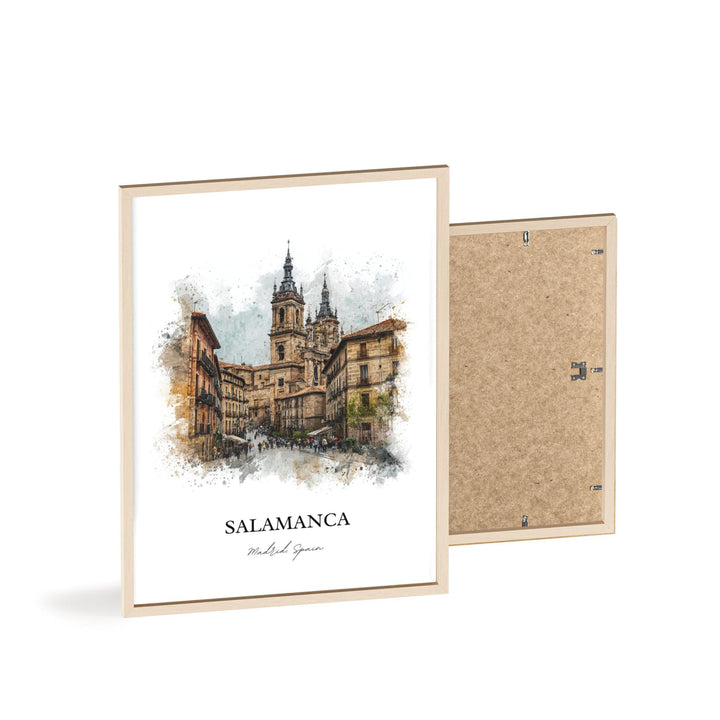 Salamanca, Spain – Watercolor Art Print