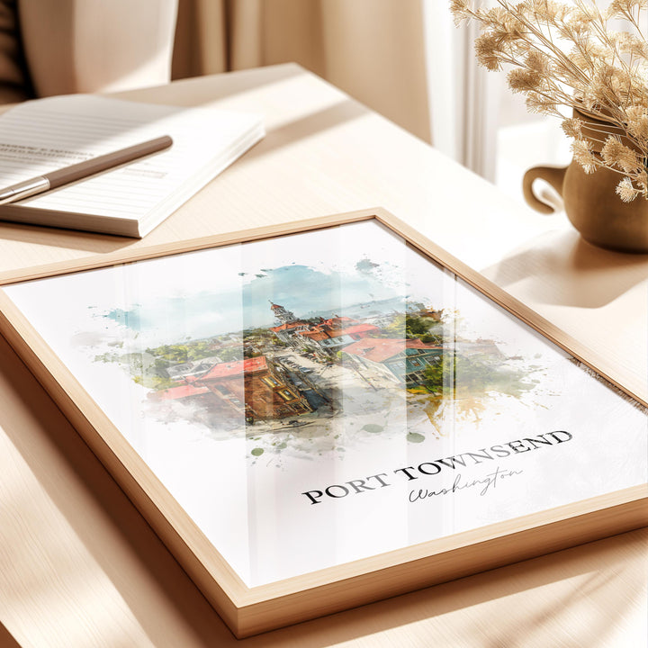 Port Townsend, Washington – Watercolor Art Print