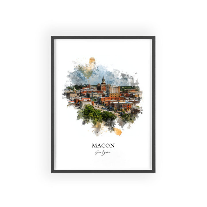 Macon, Georgia – Watercolor Art Print