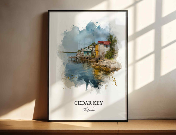 Cedar Key, Florida – Watercolor Art Print