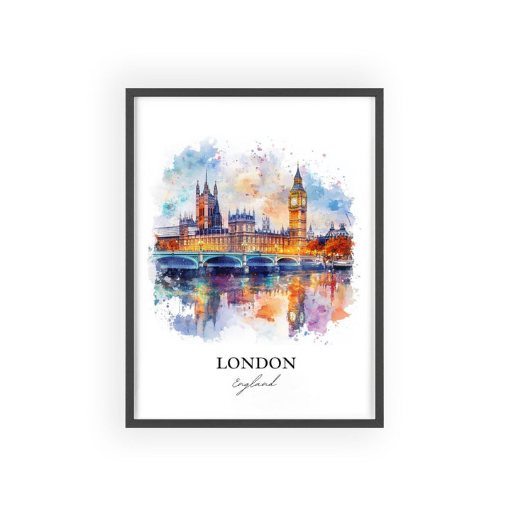 London England Wall Art, Big Ben Print, London Watercolor Art, London England Gift, Travel Print, Travel Poster, Housewarming Gift