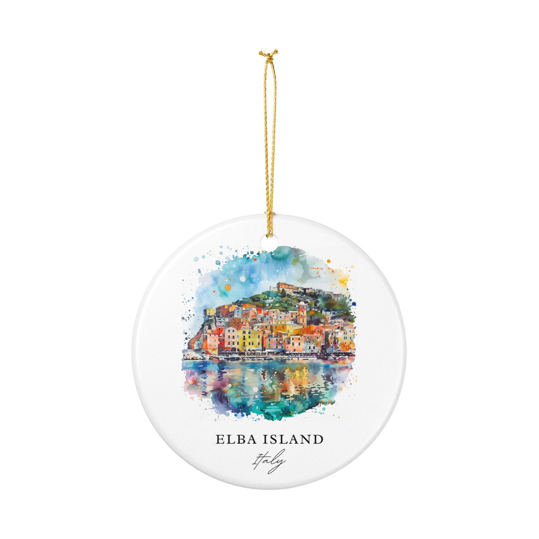 Elba Island Ornament: Unique Elba Island Italy Souvenir, Italy Xmas Decor, and Authentic Elba Island Italia Gift