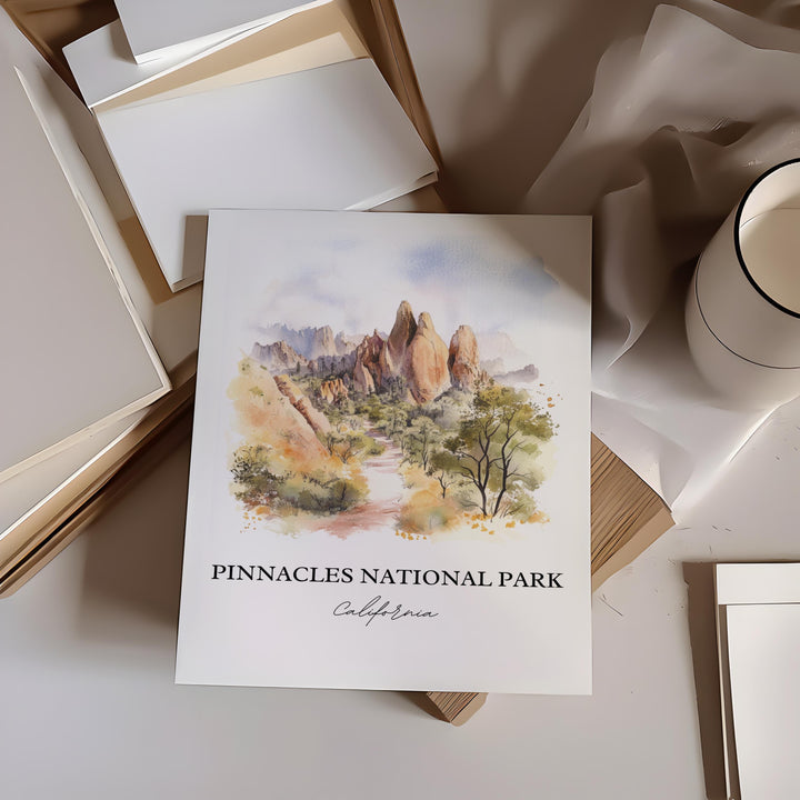 Pinnacles Peak Wall Art - California Print