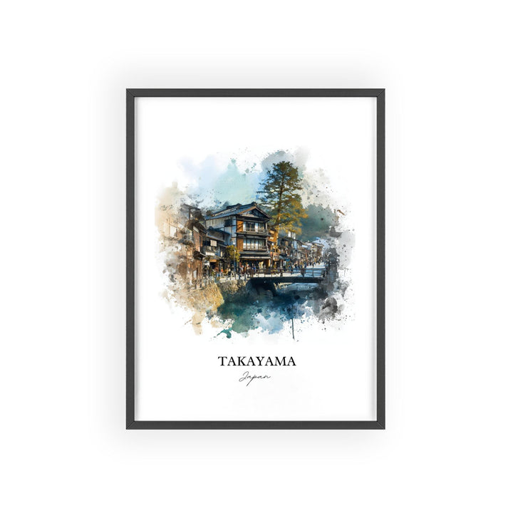 Takayama, Japan – Watercolor Art Print