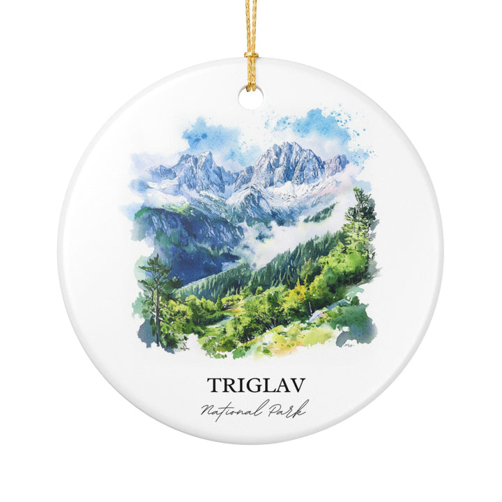 Triglav Slovenia Ornament: Unique Triglav Souvenir, Triglav Xmas Decor, and Authentic Triglav National Park Gift