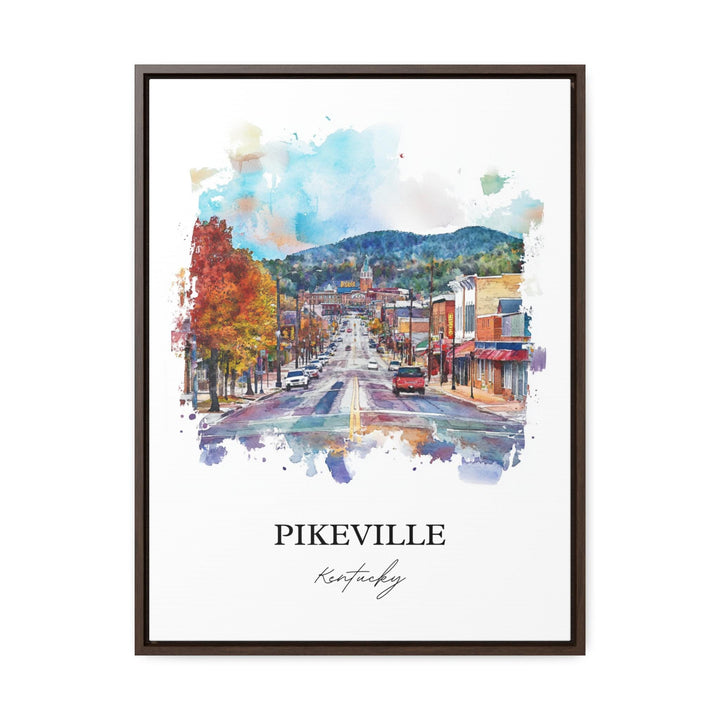 Pikeville KY Wall Art, Pike County Print, Kentucky Watercolor Art, Pikeville Gift, Travel Print, Travel Poster, Housewarming Gift