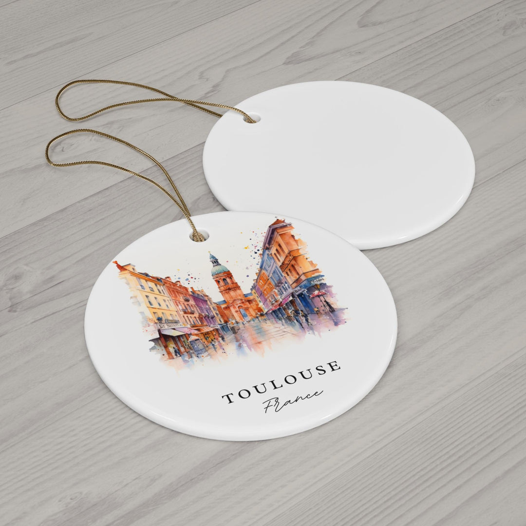 Toulouse France Ornament: Unique Toulouse Souvenir, Toulouse Xmas Decor, and Authentic Toulouse France Christmas Gift