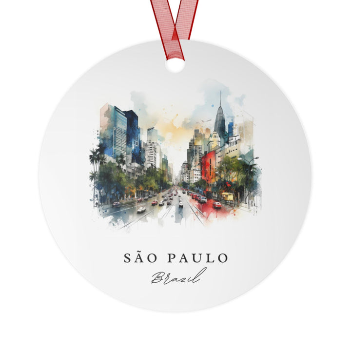 Sao Paulo Ornament: Unique Sao Paulo Souvenir, Sao Paulo Xmas Decor, and Authentic Sao Paulo Brazil Gift