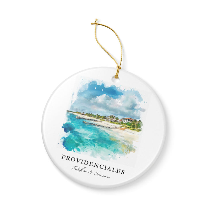 Providenciales Ornament: Unique Providenciales Souvenir, Turks and Caicos Xmas Decor, and Authentic Turks + Caicos Gift