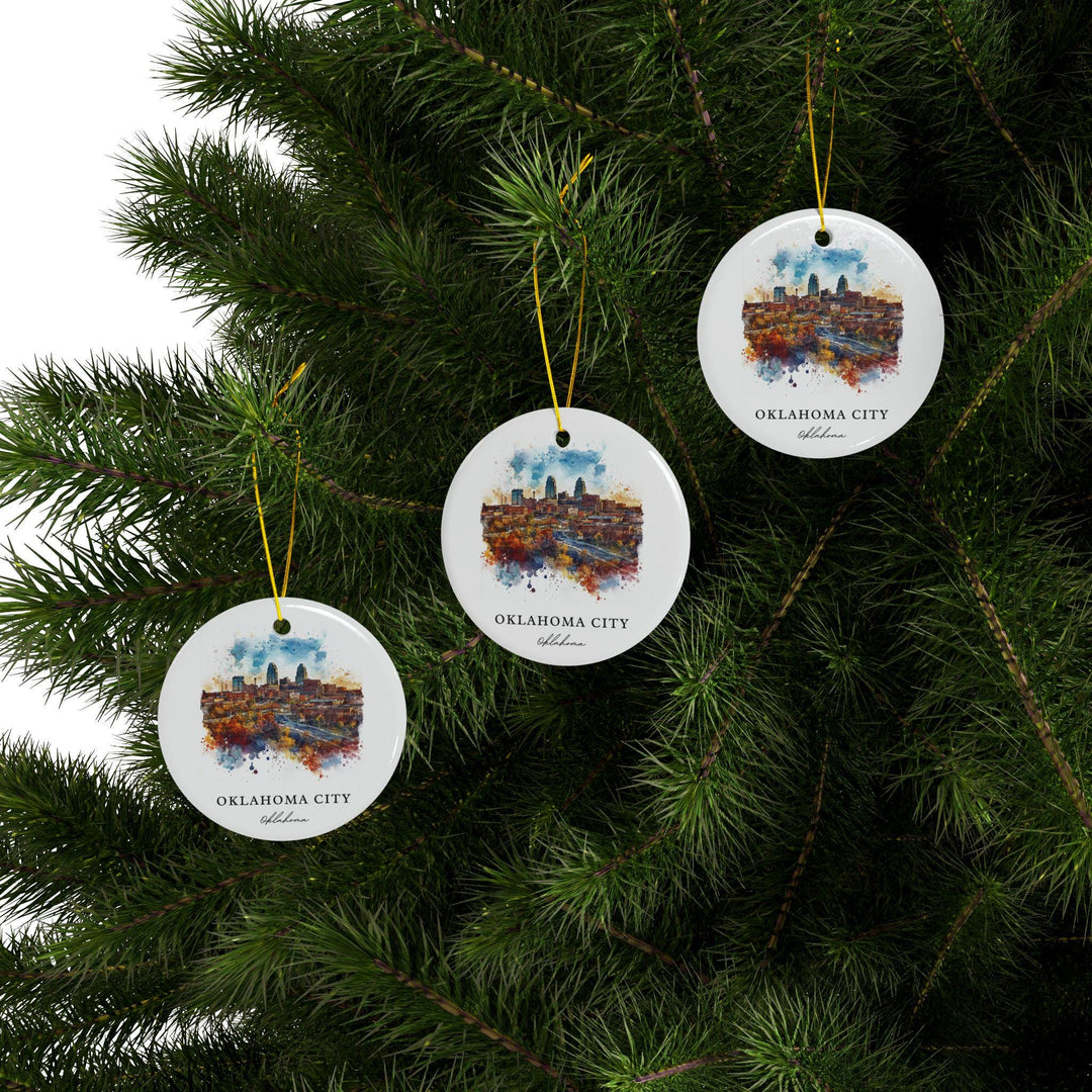 Oklahoma City Ornament: Unique OKC Souvenir, OKC Decor, and Authentic Oklahoma City Gift