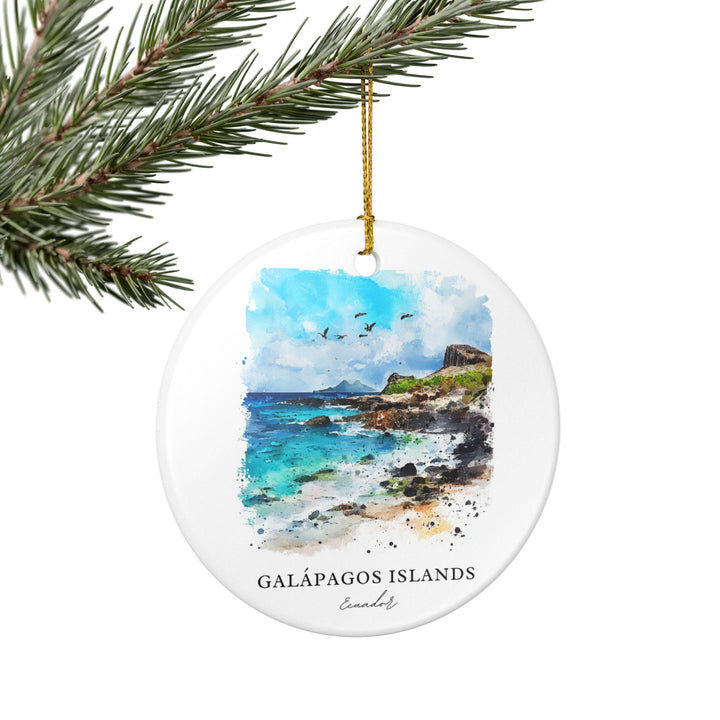 Galápagos Islands Ornament: Unique Galápagos Souvenir, Galápagos Xmas Decor, and Authentic Galápagos Islands Gift