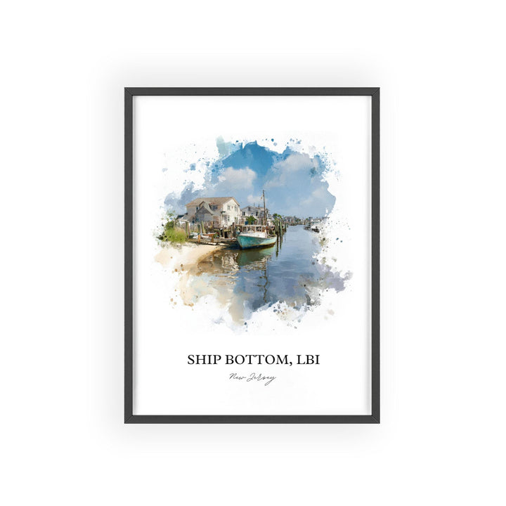 Ship Bottom, New Jersey – Watercolor Art Print