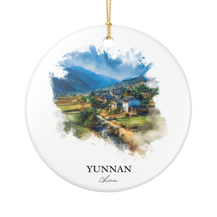 Yunnan China Ornament: Unique Yunnan Souvenir, Yunnan China Xmas Decor, and Authentic Yunnan China Gift