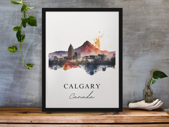 Calgary Wall Art - Canada Print