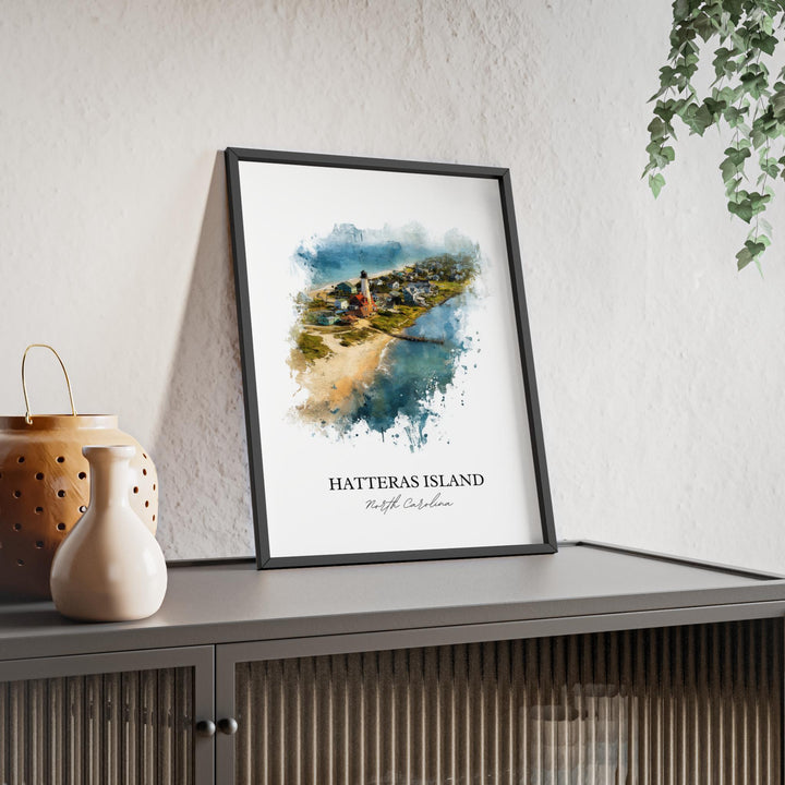 Hatteras Island, North Carolina – Watercolor Art Print