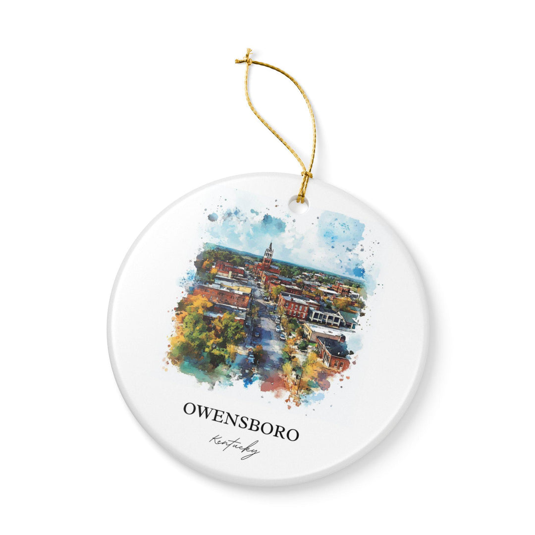 Owensboro, Kentucky Ornament: Unique Owensboro Souvenir, Owensboro KY Xmas Decor, and Authentic Kentucky Gift