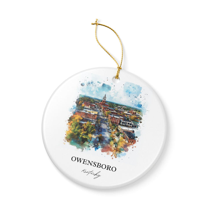 Owensboro, Kentucky Ornament: Unique Owensboro Souvenir, Owensboro KY Xmas Decor, and Authentic Kentucky Gift