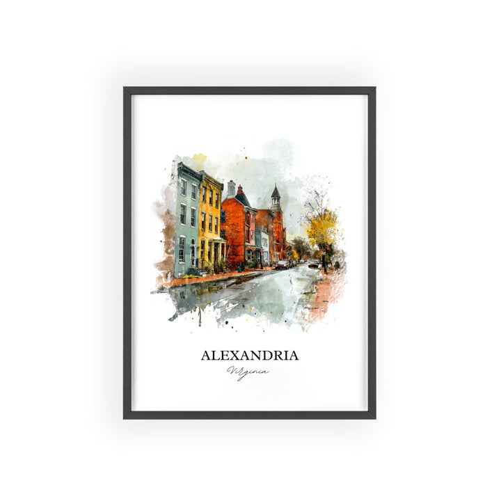 Alexandria, Virginia – Watercolor Art Print