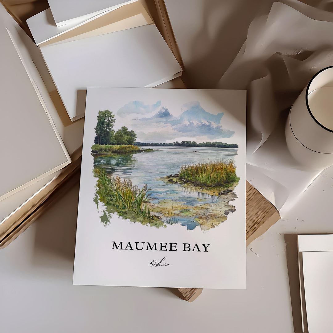 Maumee Bay Wall Art - Ohio Print