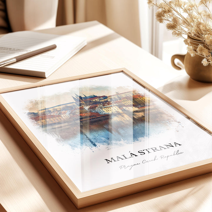 Malá Strana, Czech Republic – Watercolor Art Print