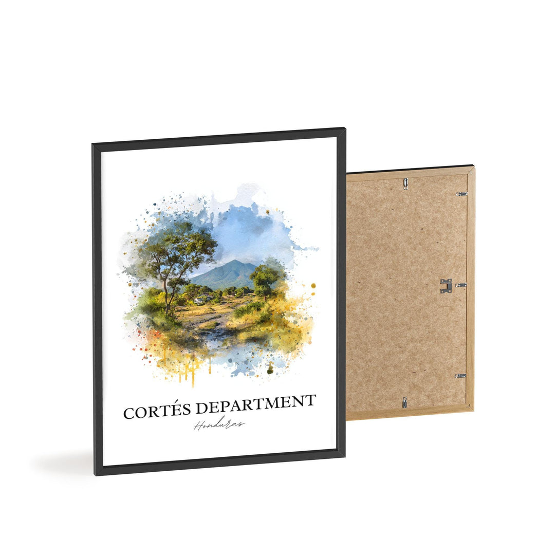 Cortés, Honduras – Watercolor Art Print