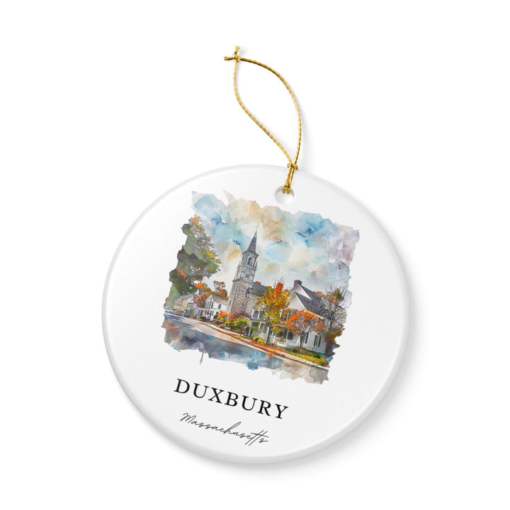 Duxbury MA Ornament: Unique Duxbury MA Souvenir, Massachusetts Xmas Decor, and Authentic Duxbury MA Gift