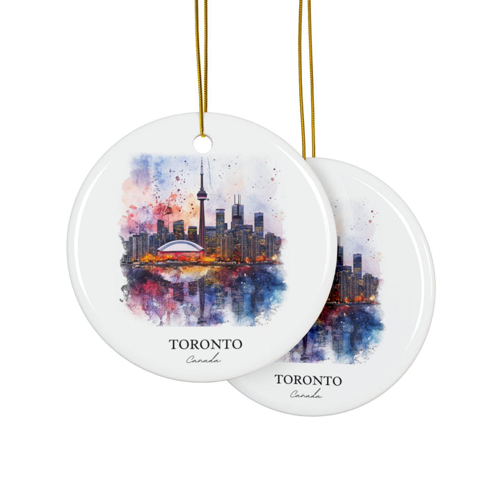 Toronto Canada Ornament: Unique Toronto Souvenir, Toronto Xmas Decor, and Authentic Toronto Gift
