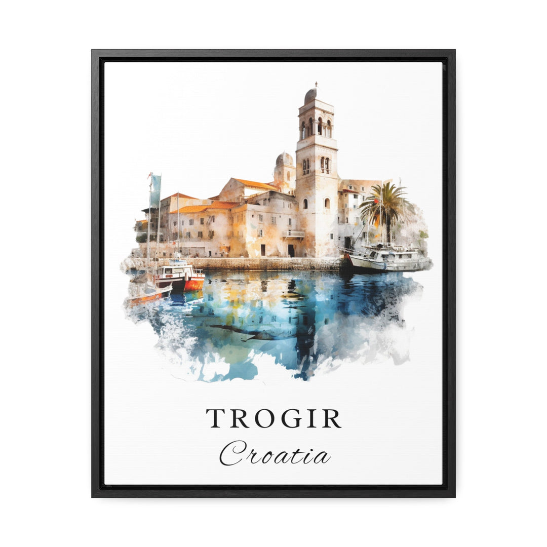 Trogir Croatia wall art - Croatia, Trogir poster, Trogir Wedding gift, Trogir Croatia Birthday present, Custom Text, Personalised Gift