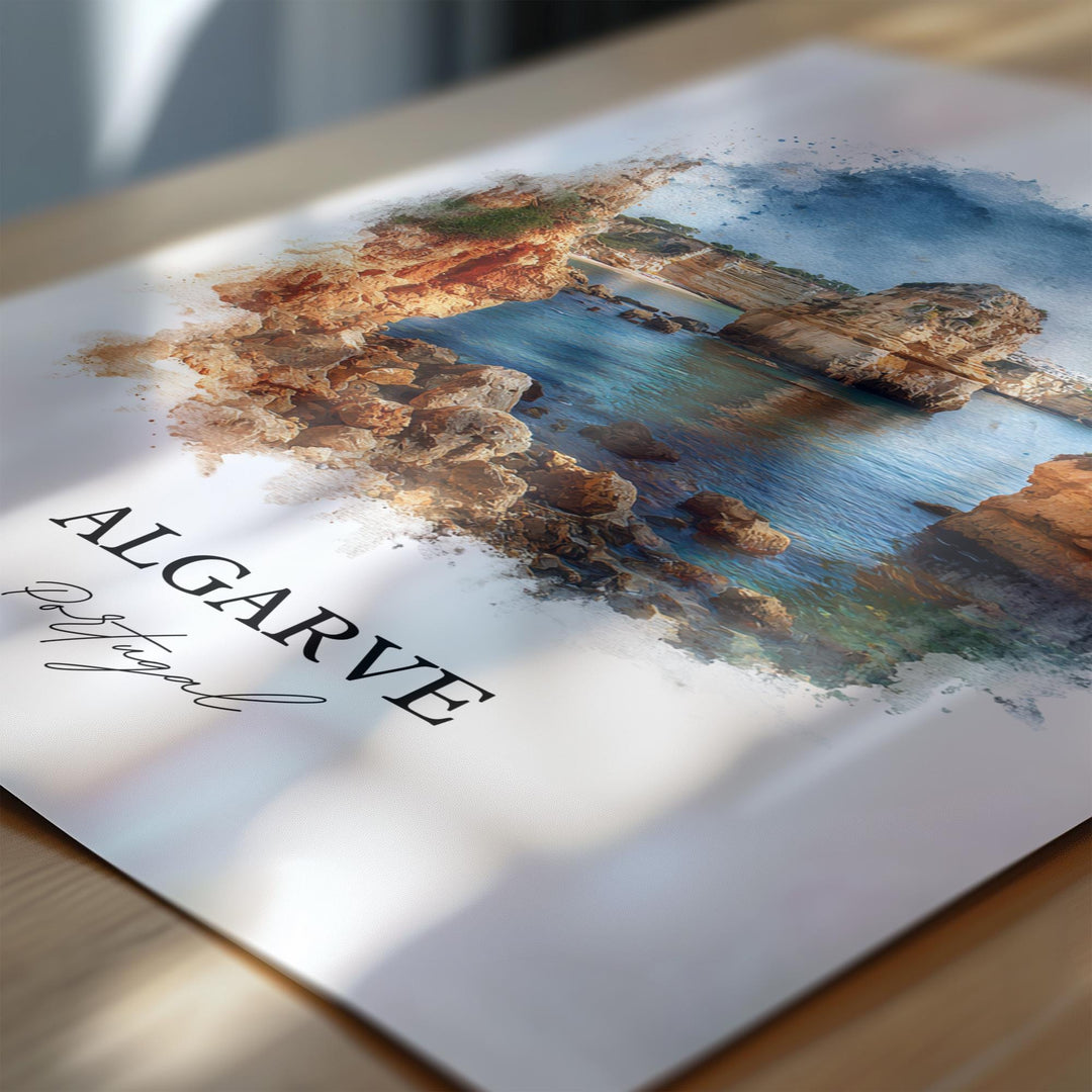 Algarve, Portugal – Watercolor Art Print