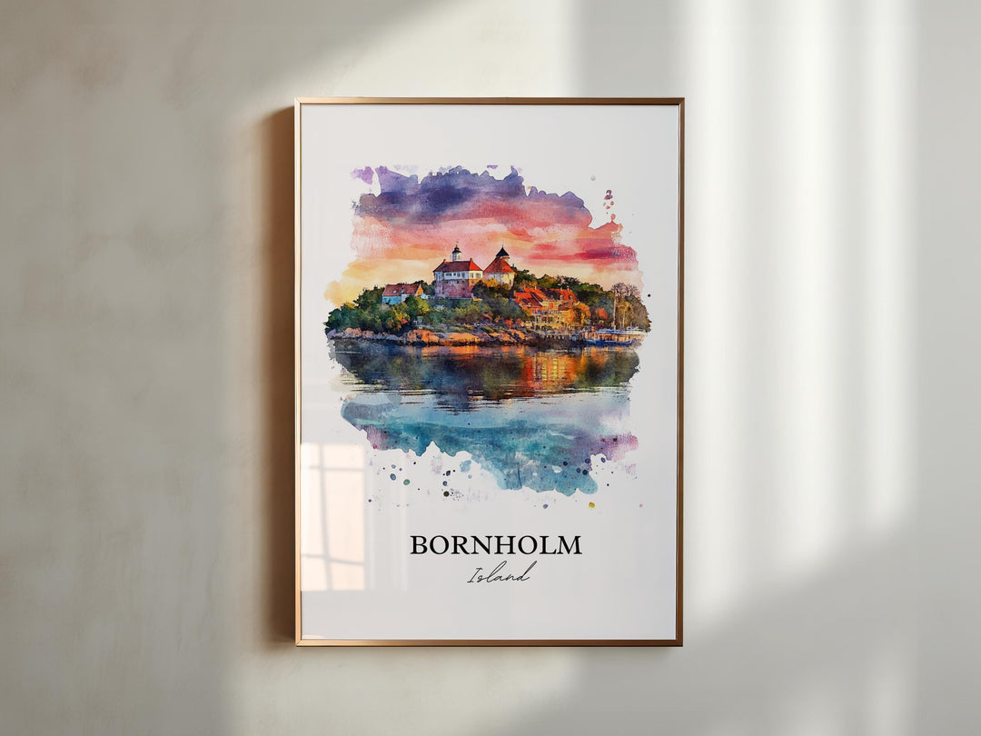 Bornholm Island, Denmark – Watercolor Art Print